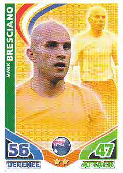 Marco Bresciano Australia 2010 World Cup Match Attax #21